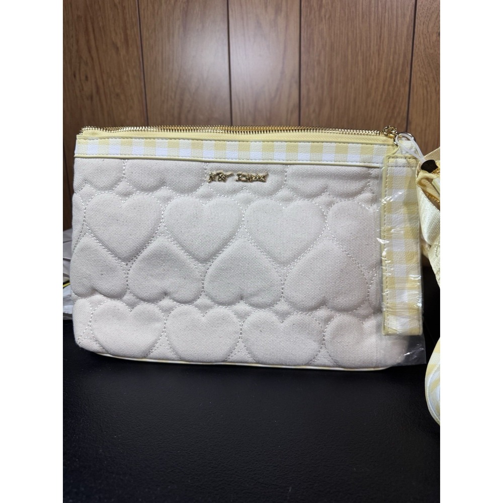 New Betsey Johnson Tote Bag Lemon Tote + Laptop Sleeve + Scarf + Pouch - Picture 6 of 10